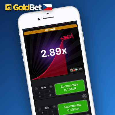 Auto-cashout tlačítko v Aviator Goldbet Casino s cílovým multiplikátorem 2.00x