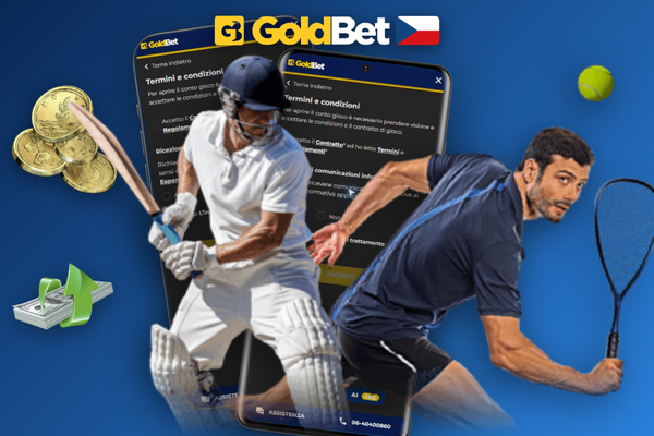 Správa účtu v klientské zóně Goldbet Casino na tabletu po registraci