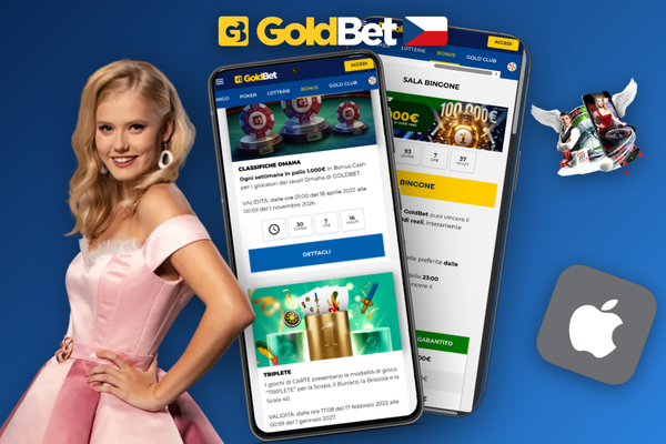 Detail políčka promo kódu GOLDBONUS v Goldbet Casino s potvrzovacím tlačítkem