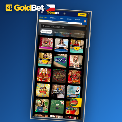 HD přenos živé rulety s krupiérem v mobilní aplikaci Goldbet Casino