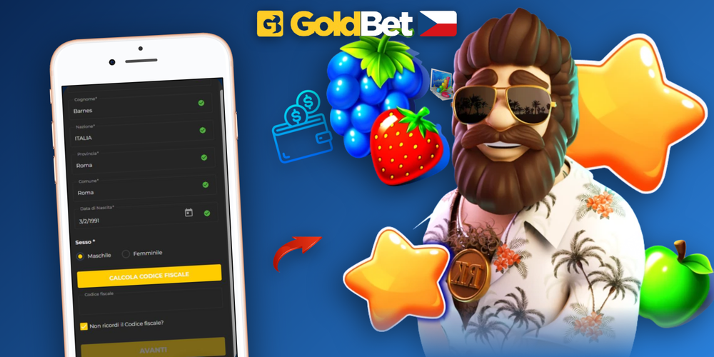 Infografika sedmi kroků Goldbet Casino registrace od formuláře po vklad