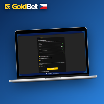 Ověřte kontakt při Goldbet Casino registraci pomocí e-mailu nebo SMS kódu
